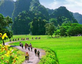 Cycling in Ninh Binh