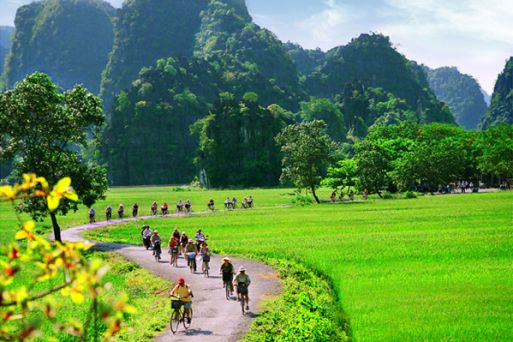 Cycling in Ninh Binh